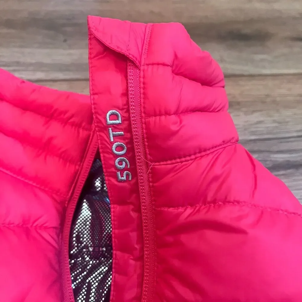 Columbia Omni Heat Pink Quilted Puffer Vest TurboDown 590 TD Fill Size Medium